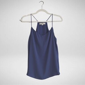 LOFT Halter Tank Flowy Blouse Blue Size M Petite